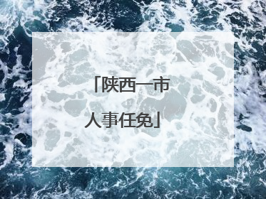 陕西一市人事任免