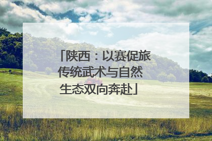陕西：以赛促旅 传统武术与自然生态双向奔赴