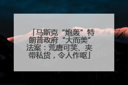 马斯克“炮轰”特朗普政府“大而美”法案：荒唐可笑、夹带私货，令人作呕