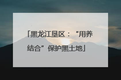 黑龙江垦区：“用养结合”保护黑土地