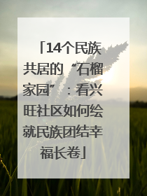 14个民族共居的“石榴家园”：看兴旺社区如何绘就民族团结幸福长卷