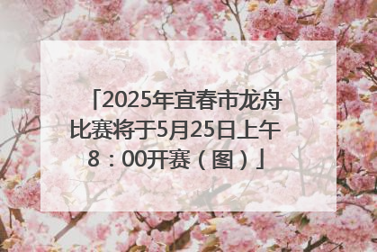 2025年宜春市龙舟比赛将于5月25日上午8：00开赛（图）