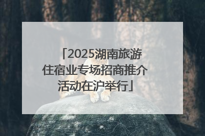 2025湖南旅游住宿业专场招商推介活动在沪举行