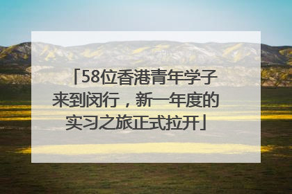 58位香港青年学子来到闵行，新一年度的实习之旅正式拉开